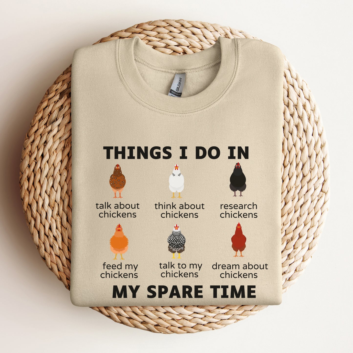 My Spare Time Chicken Sweatshirt