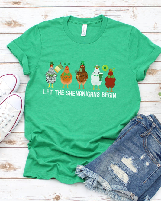 St. Patty's Day Chickens Tee