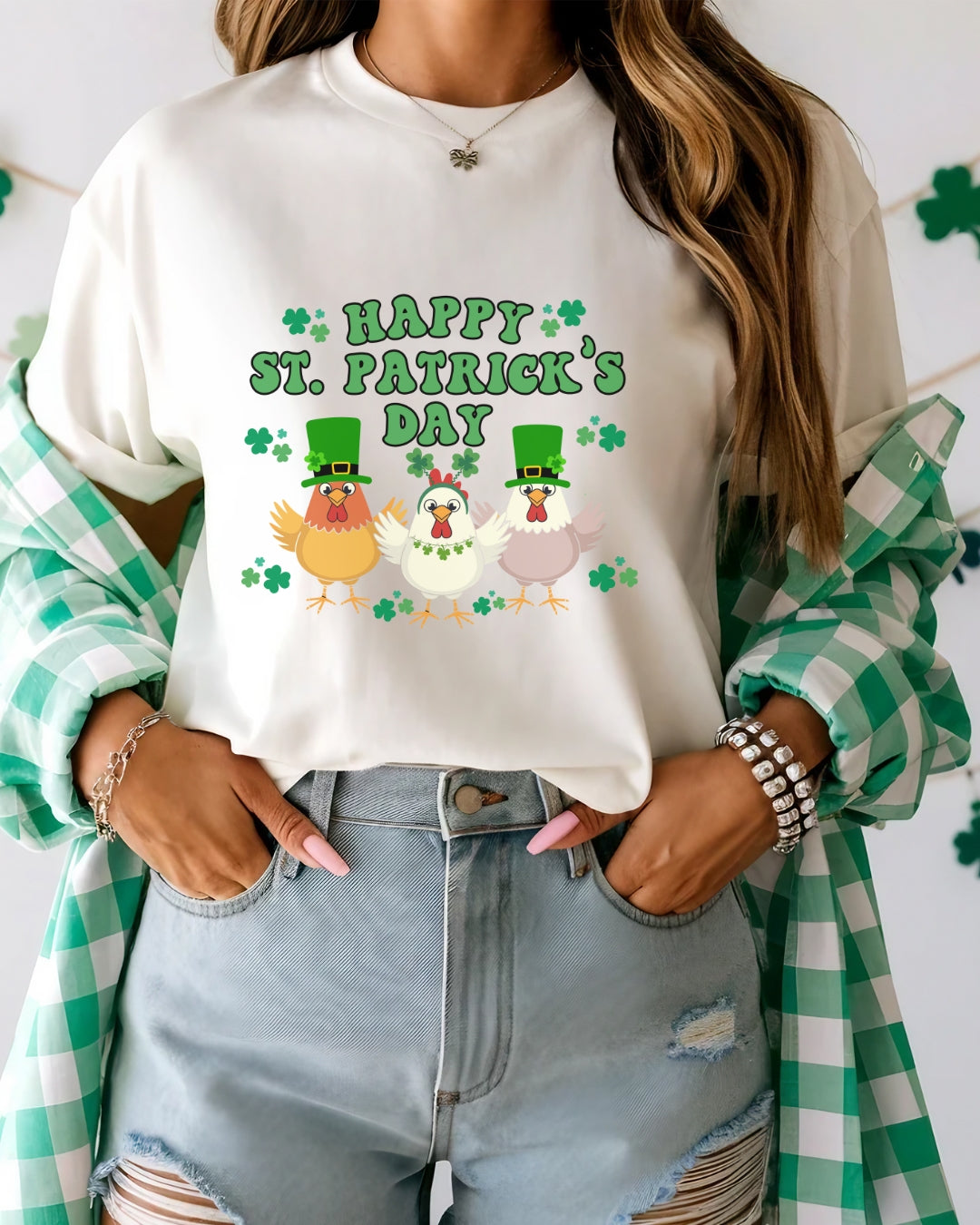 Happy St. Patrick's Day Chicken Tee