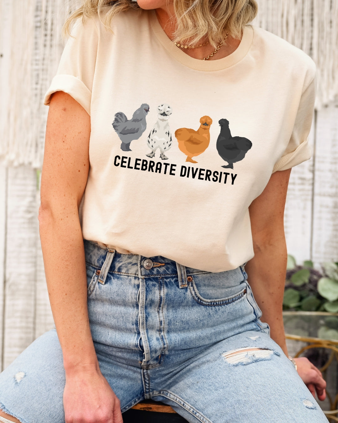 Diversity Silkie Chickens Tee