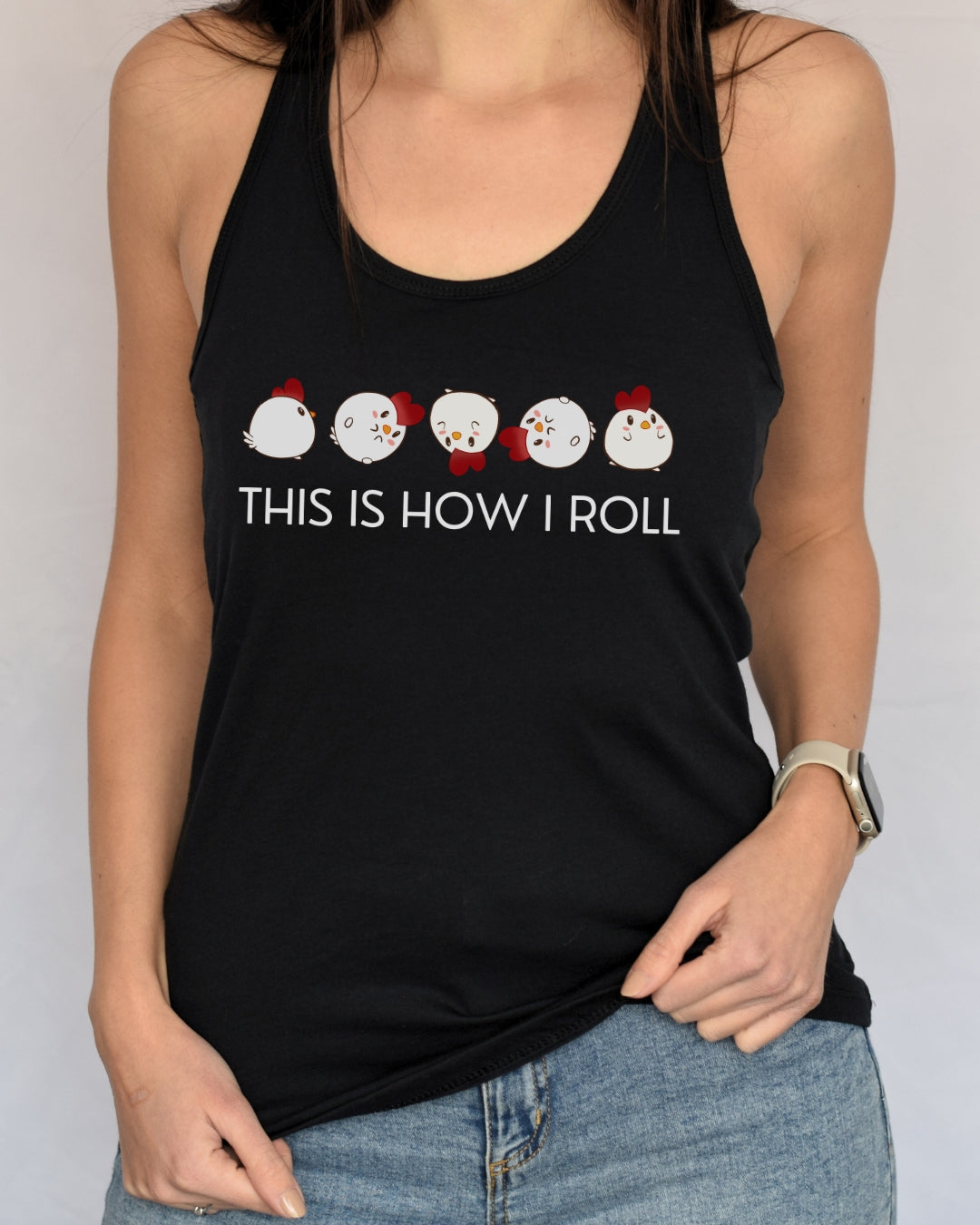 How I Roll Racerback Tank