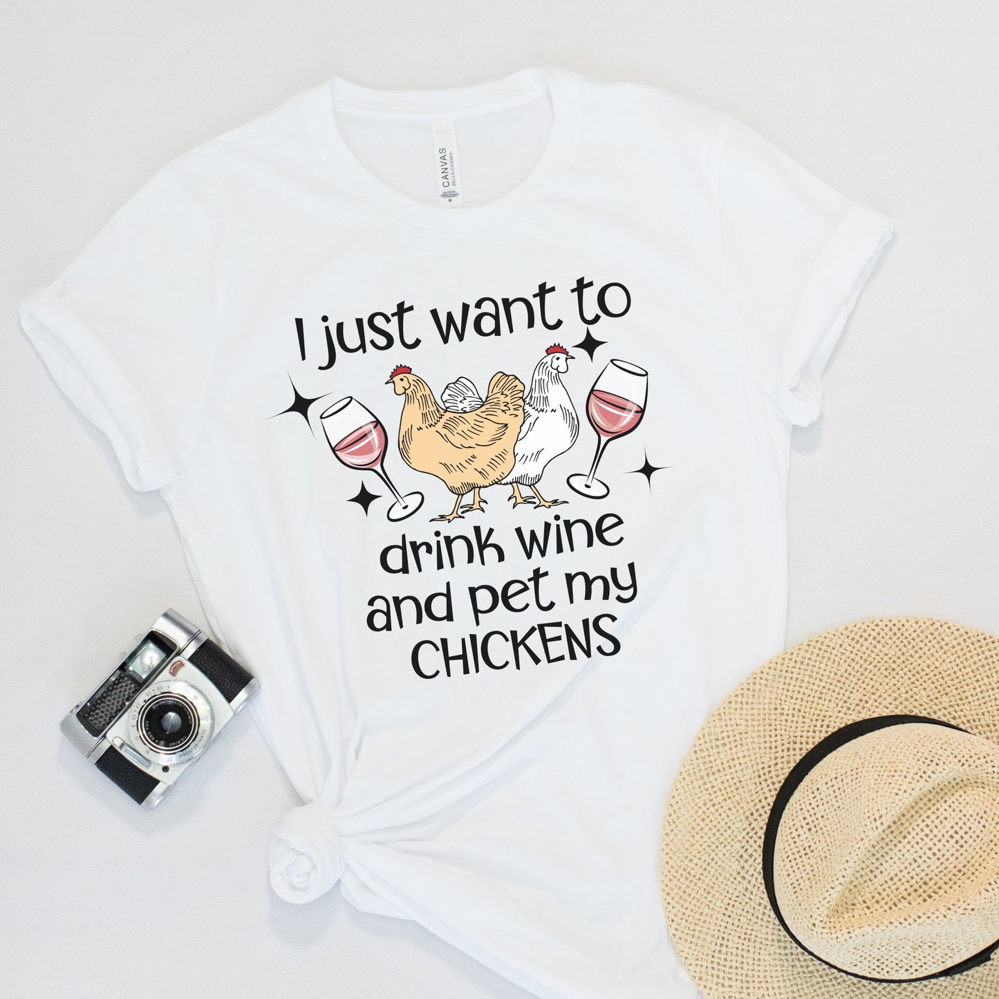 Wine and Chickens Tee
