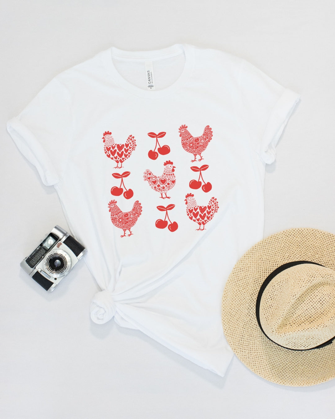 Cherries and Chickens Tee
