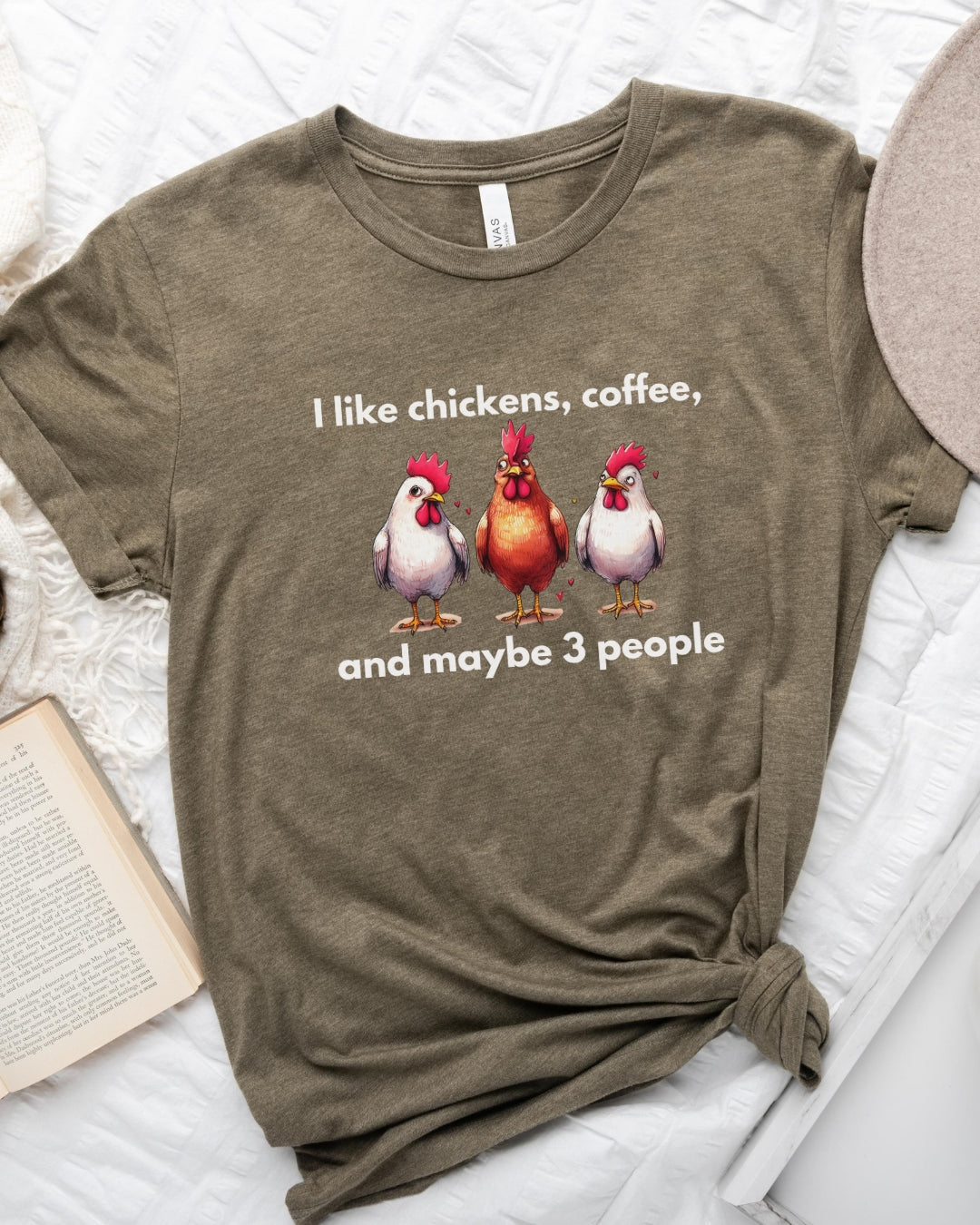 3 People Chickens Tee