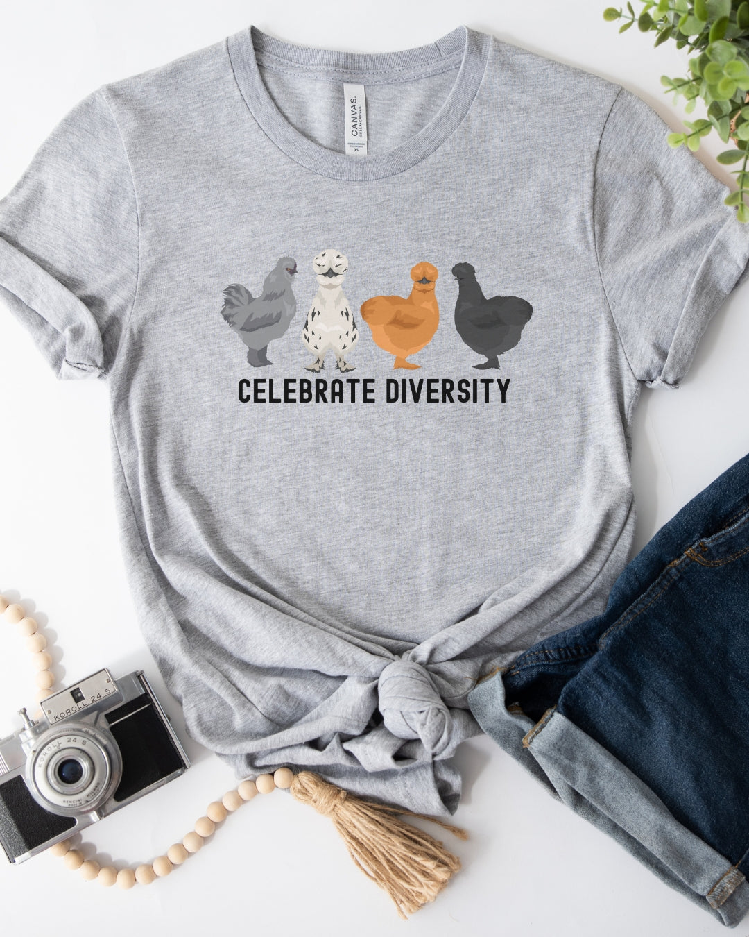 Diversity Silkie Chickens Tee