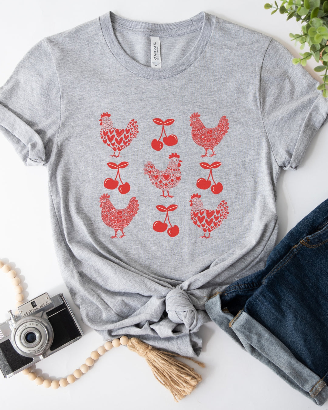 Cherries and Chickens Tee