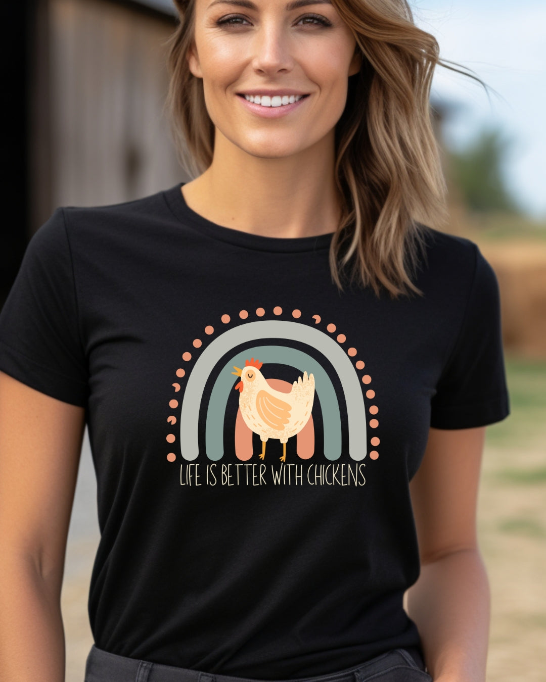 Rainbow Chicken Tee