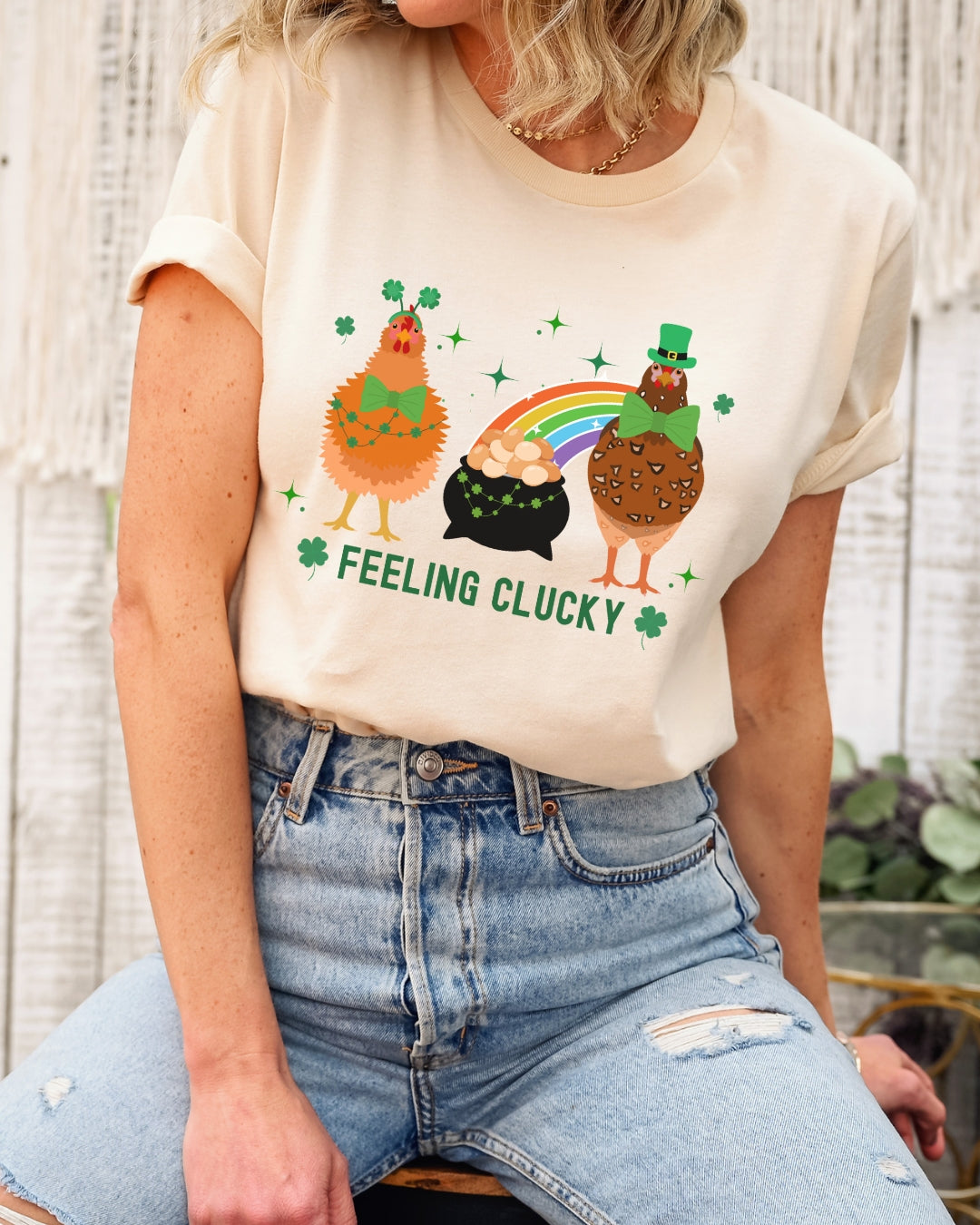 Feeling Clucky St. Patrick's Tee