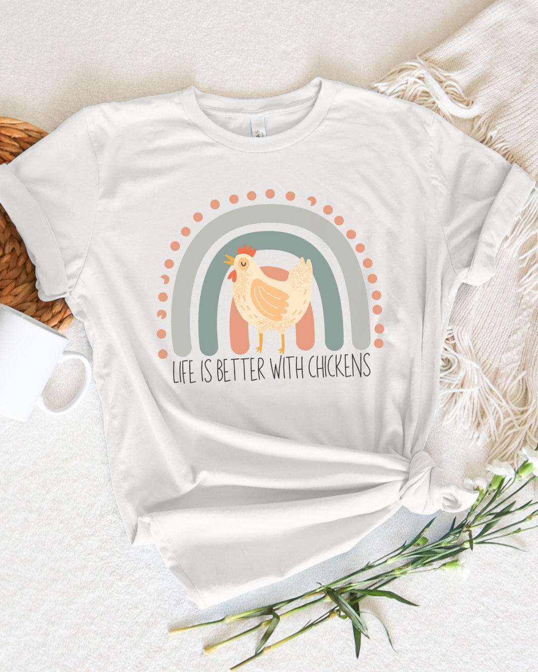 Rainbow Chicken Tee