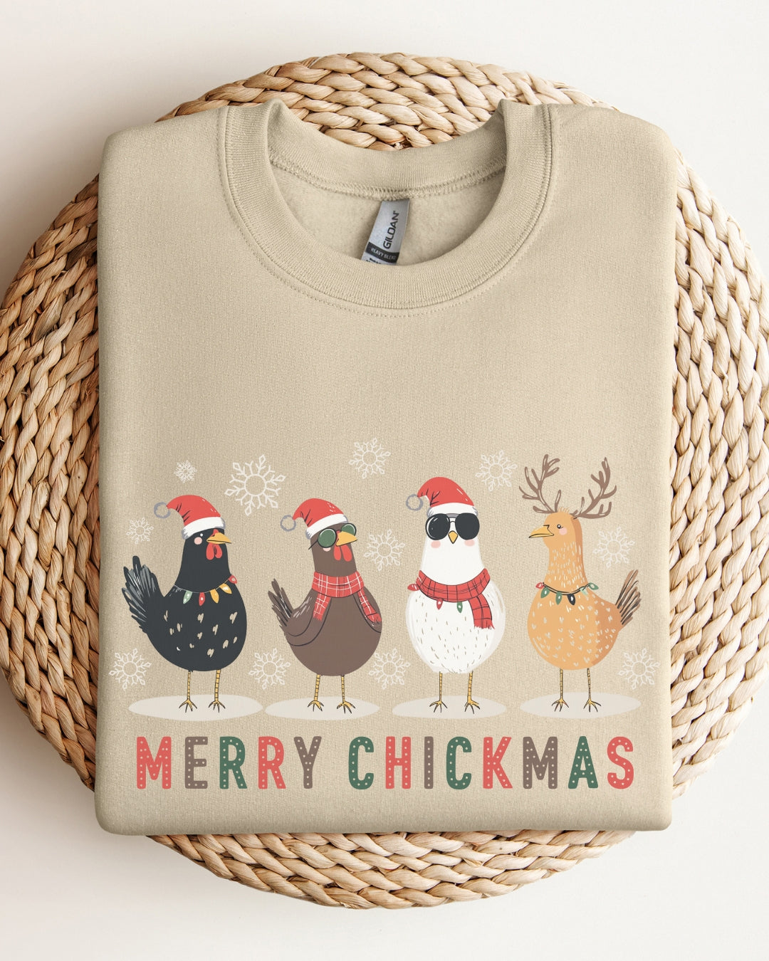 Merry Chickmas Christmas Sweatshirt