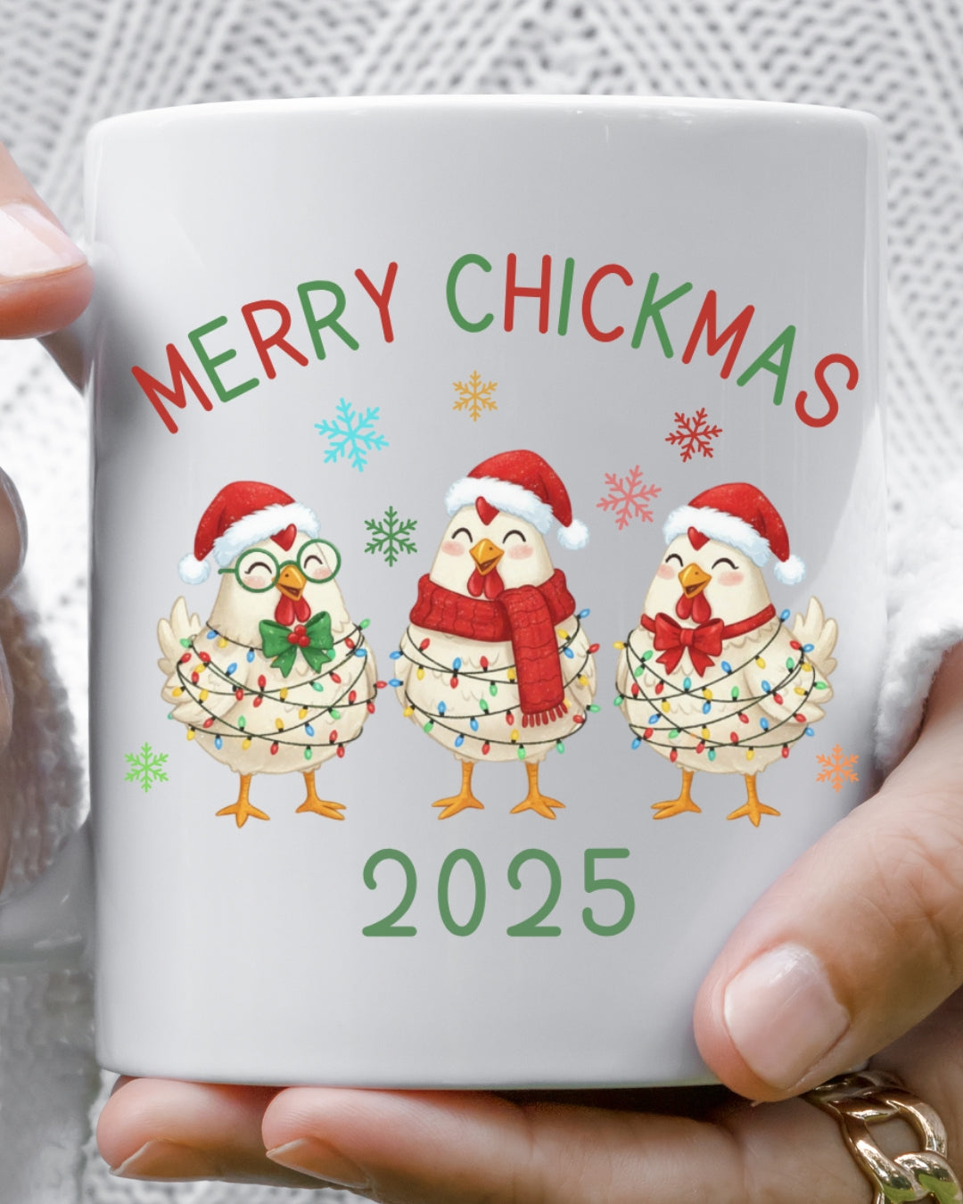 Merry Chickmas 2025 Mug