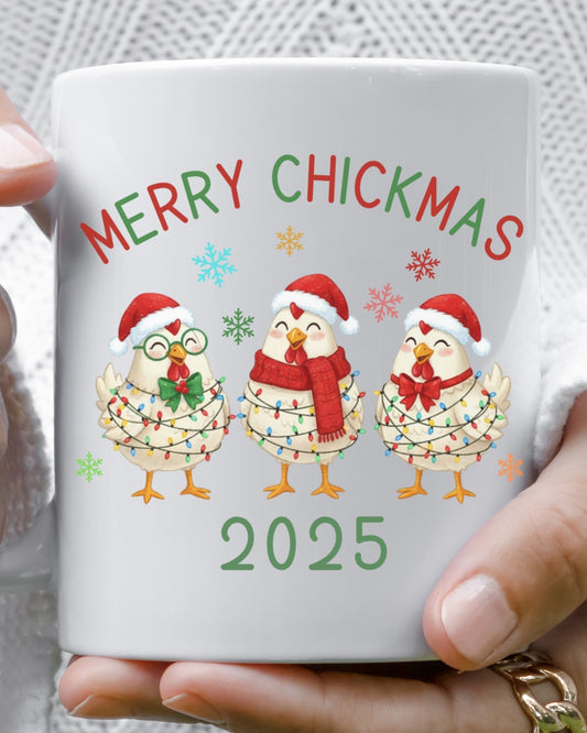 Merry Chickmas 2025 Mug