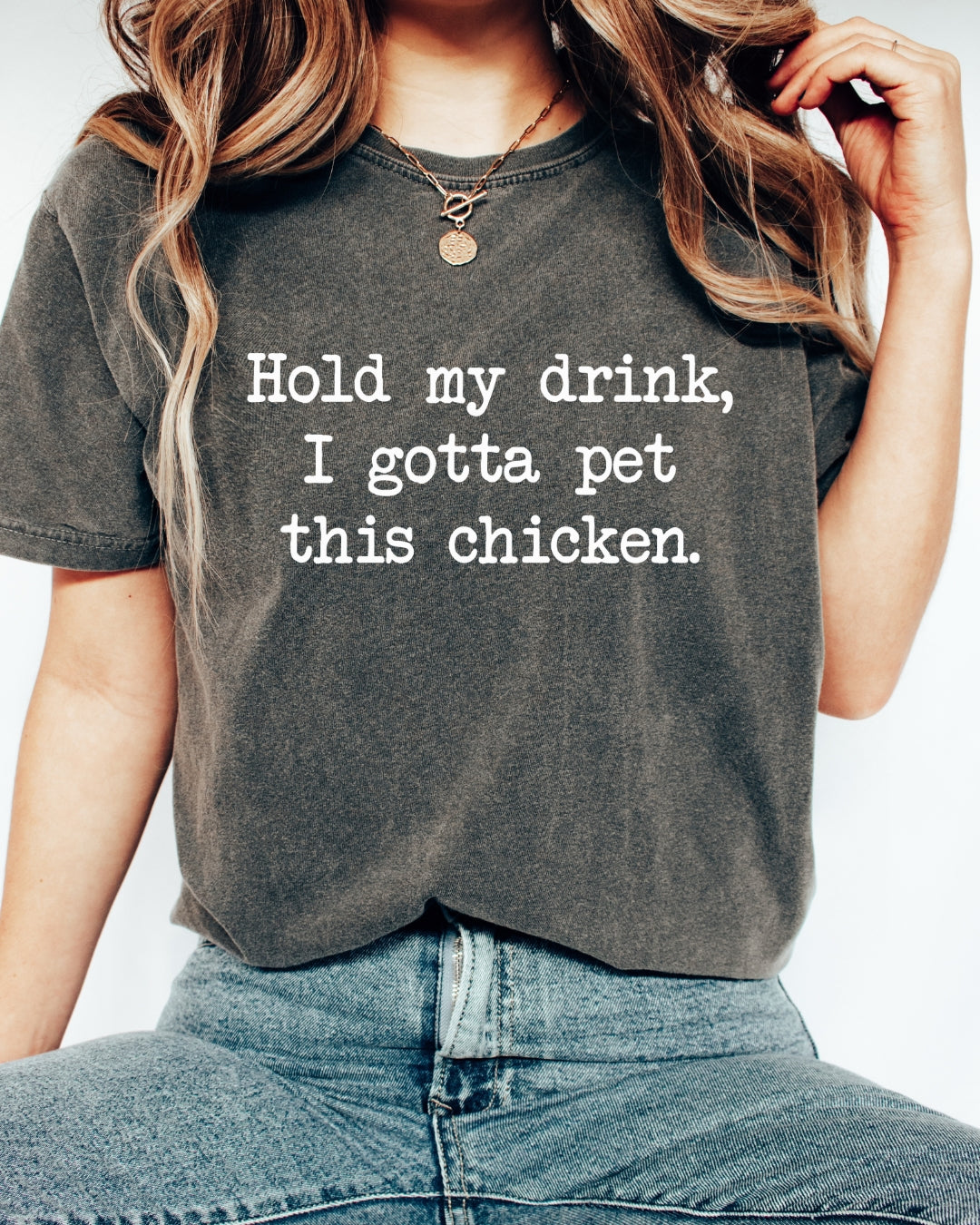 Hold My Drink Chicken Tee