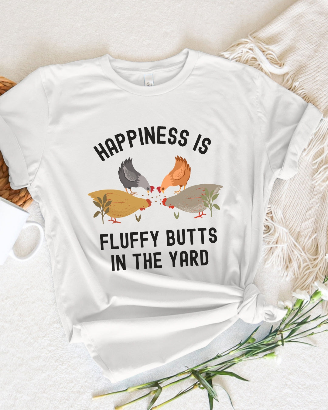 Fluffy Butts Chickens Tee
