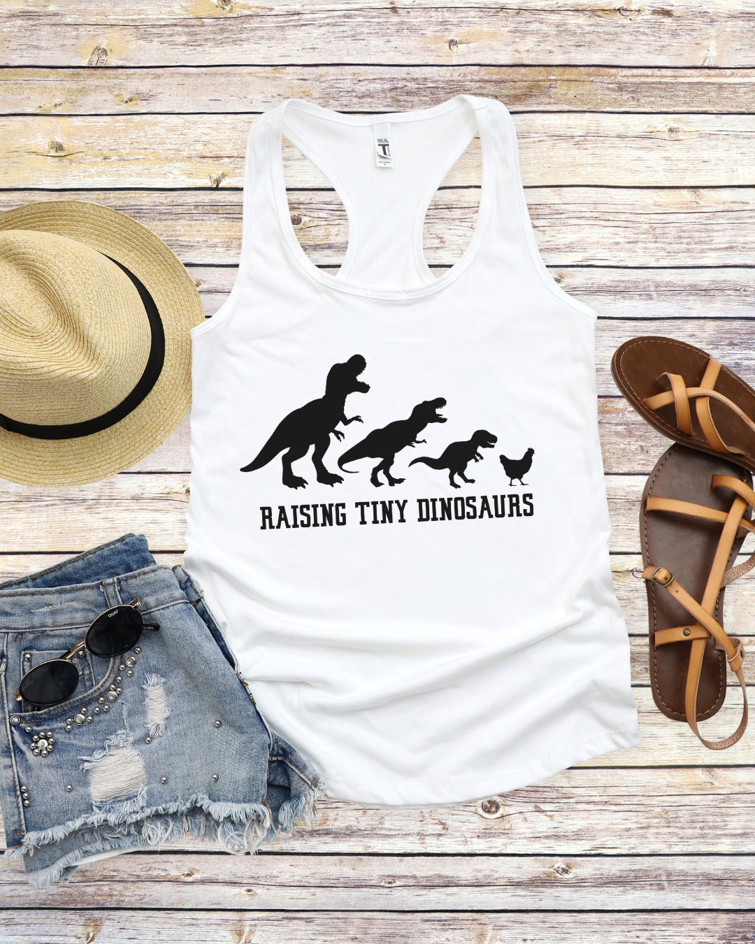 Tiny Dinosaurs Racerback Tank