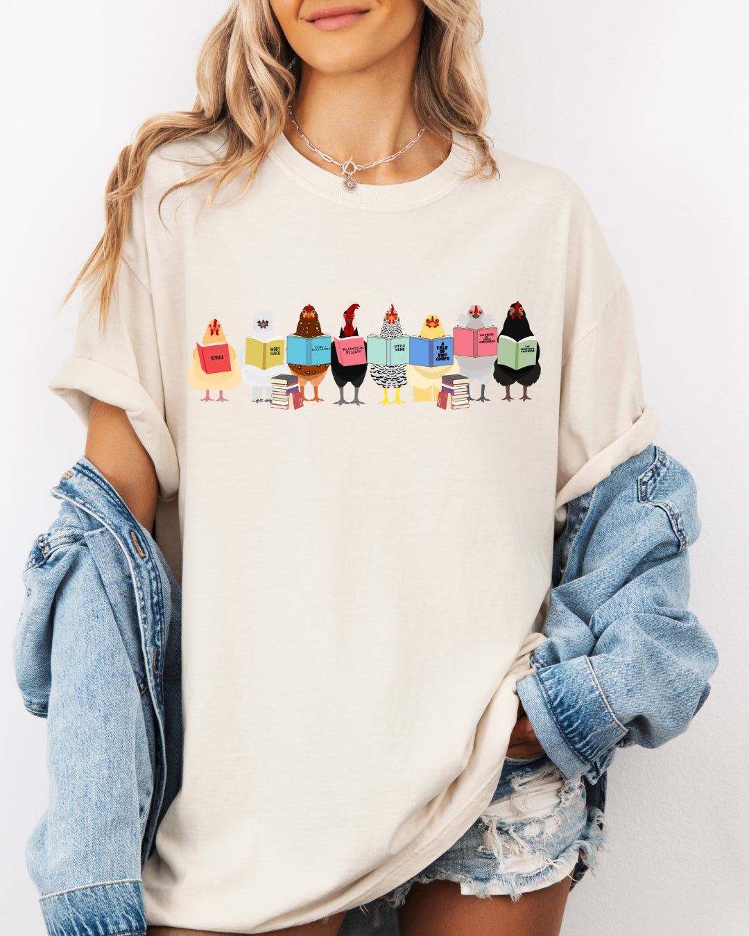Book Lover Chicken Tee