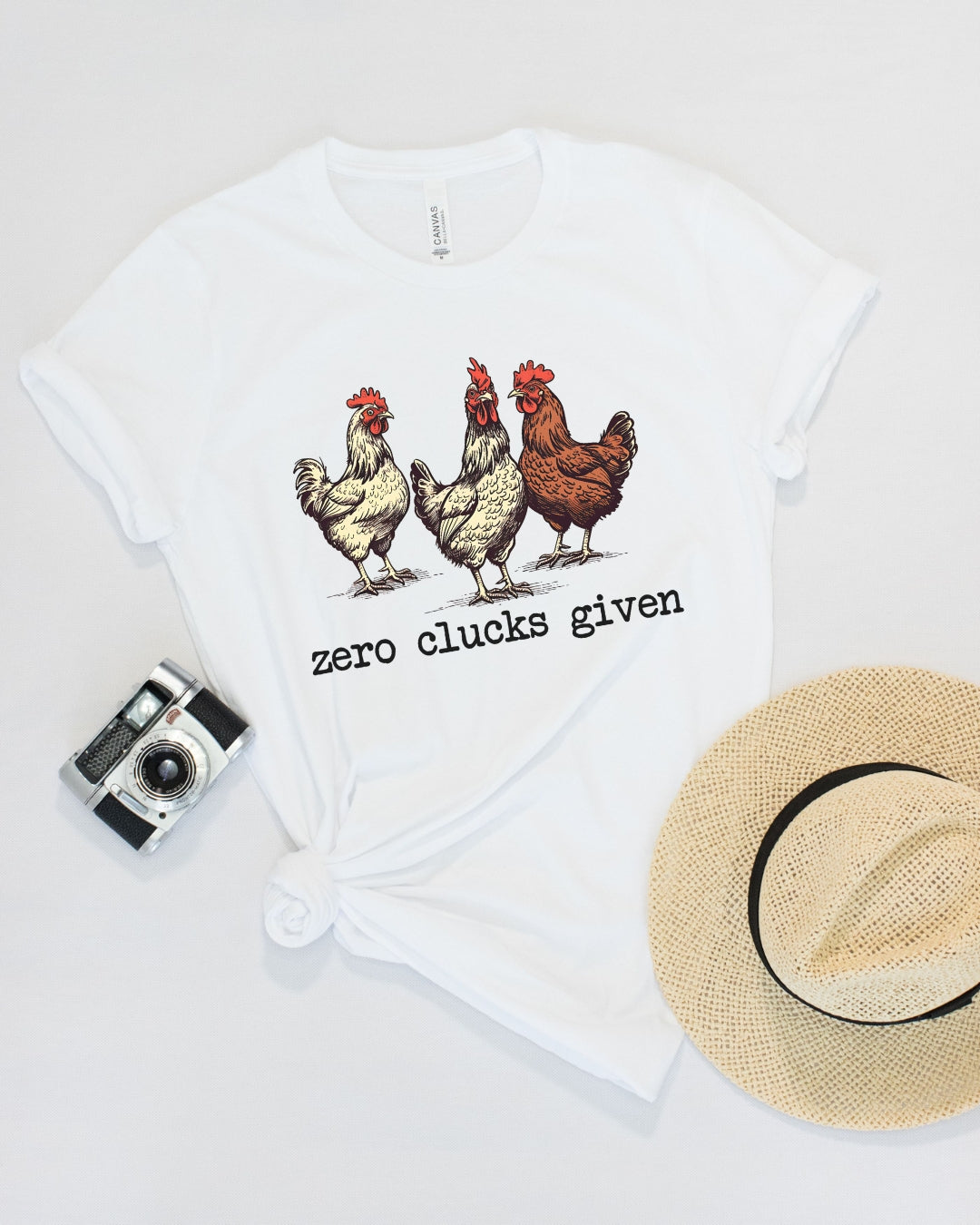 Zero Clucks Chickens Tee