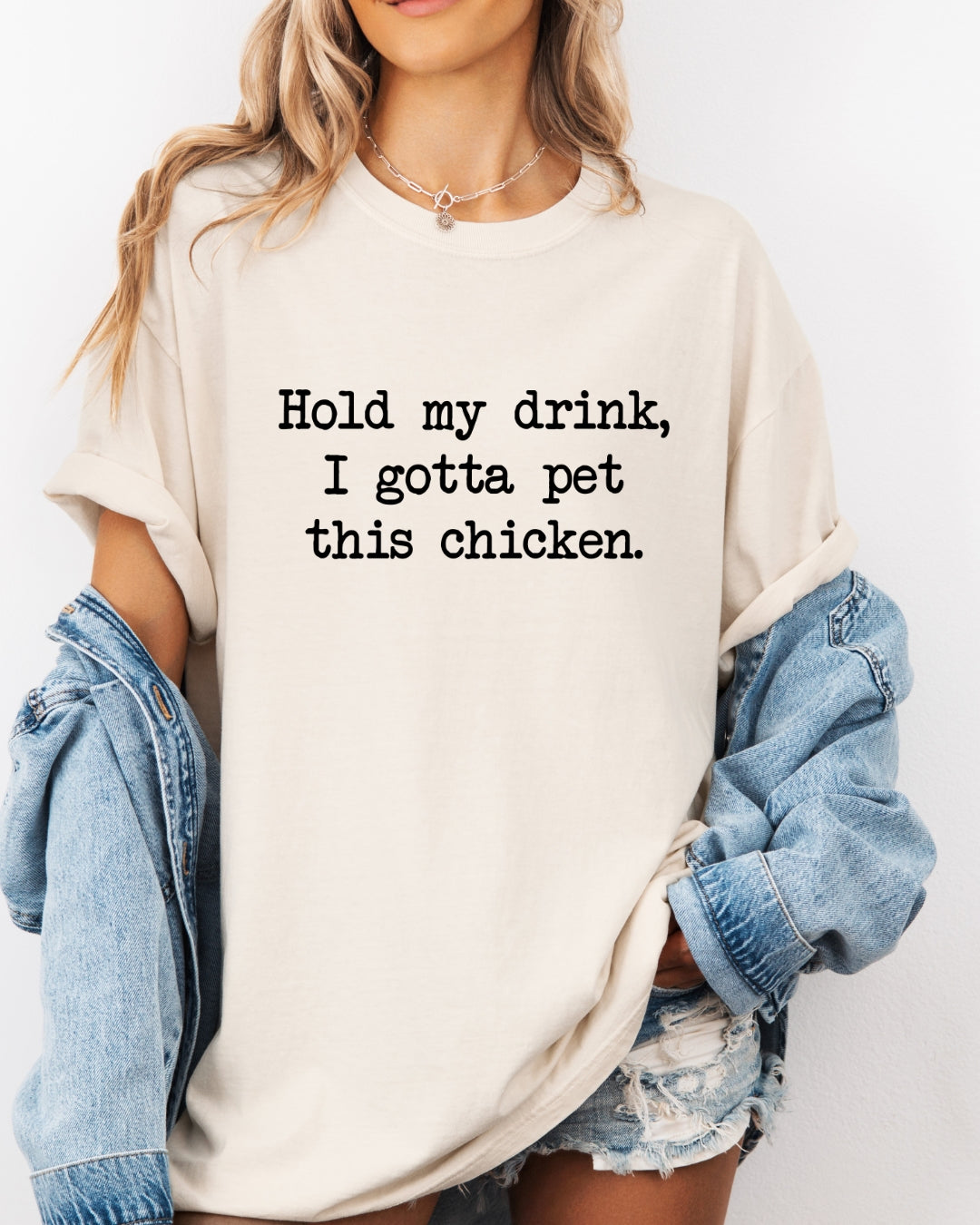 Hold My Drink Chicken Tee