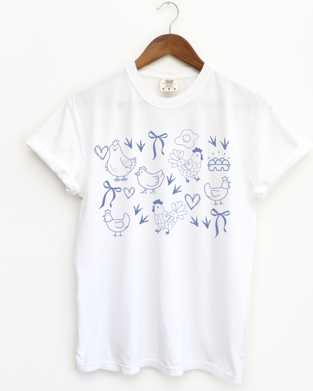 Hand Drawn Chickens Tee
