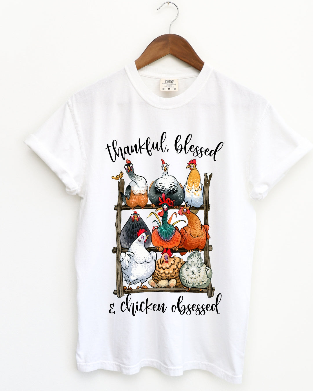 Thankful Blessed Chicken Lover Tee