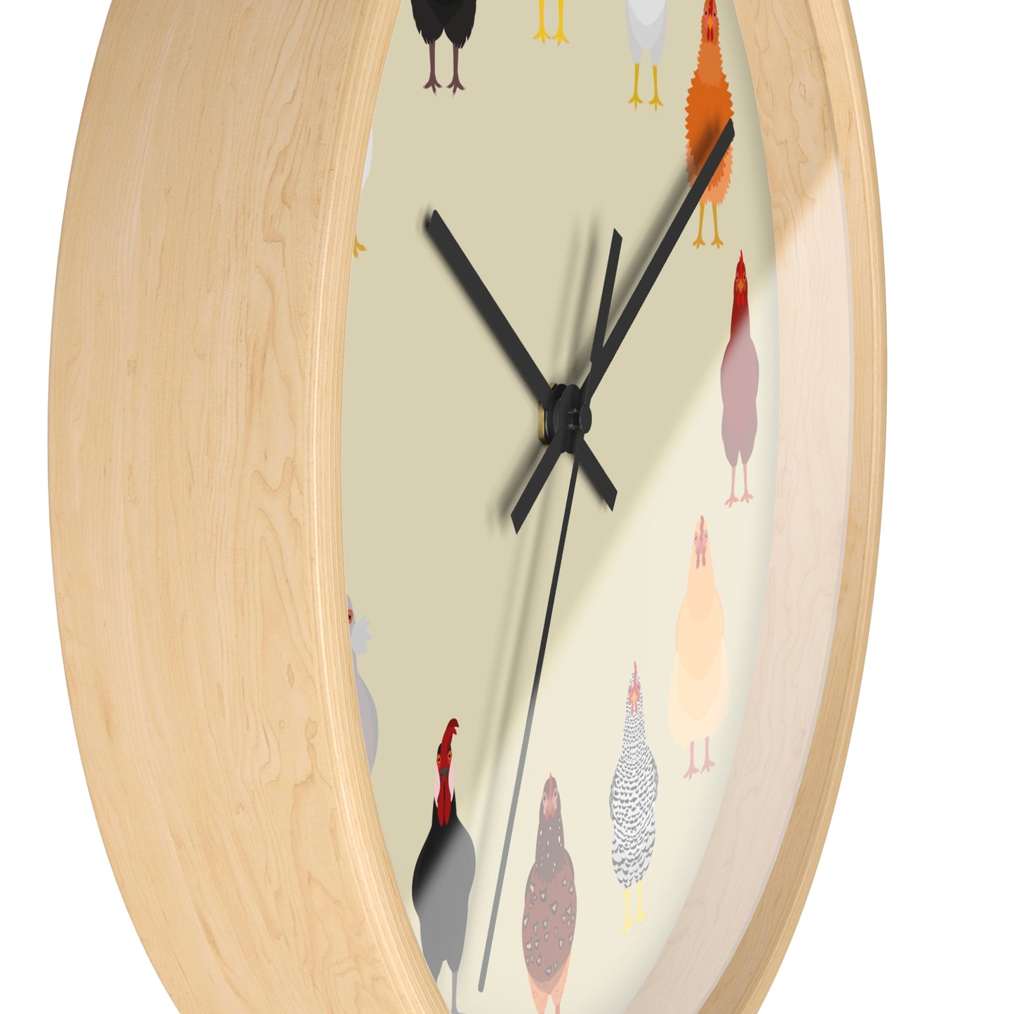 Chicken Breeds Wall Clock