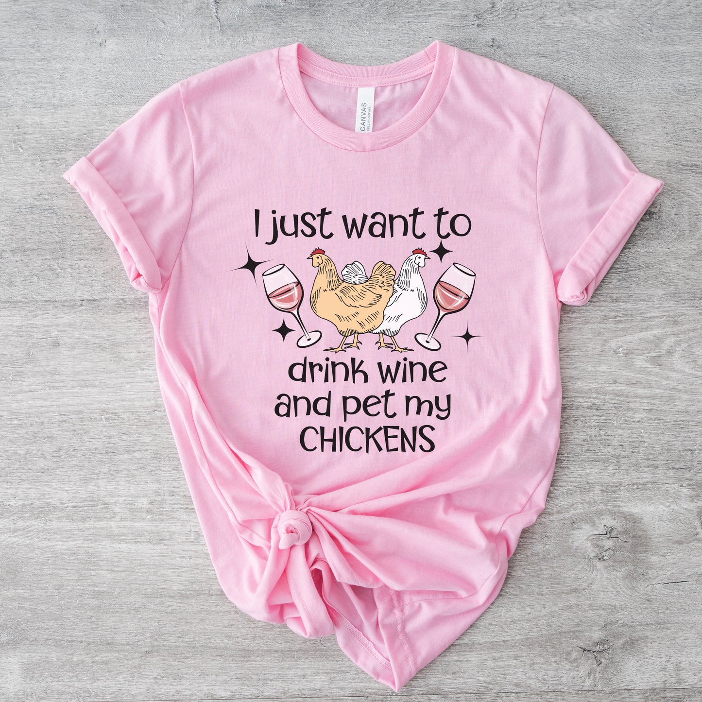 Wine and Chickens Tee