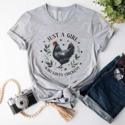 Just a Girl Who Loves Chickens Tee