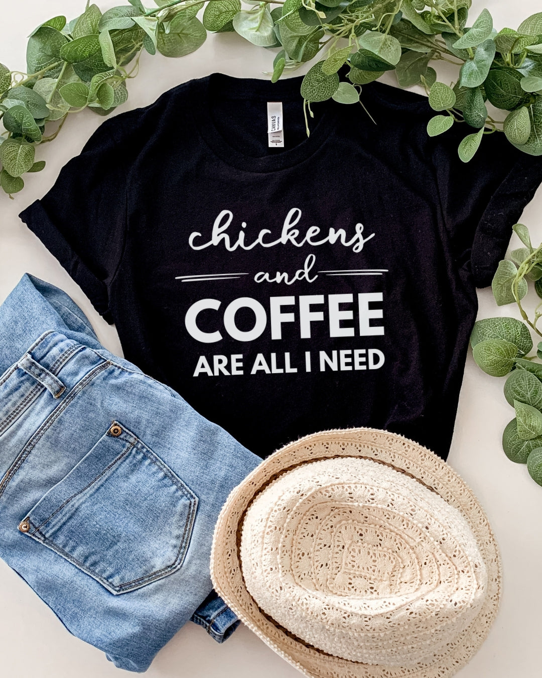 Chickens and Coffee Tee