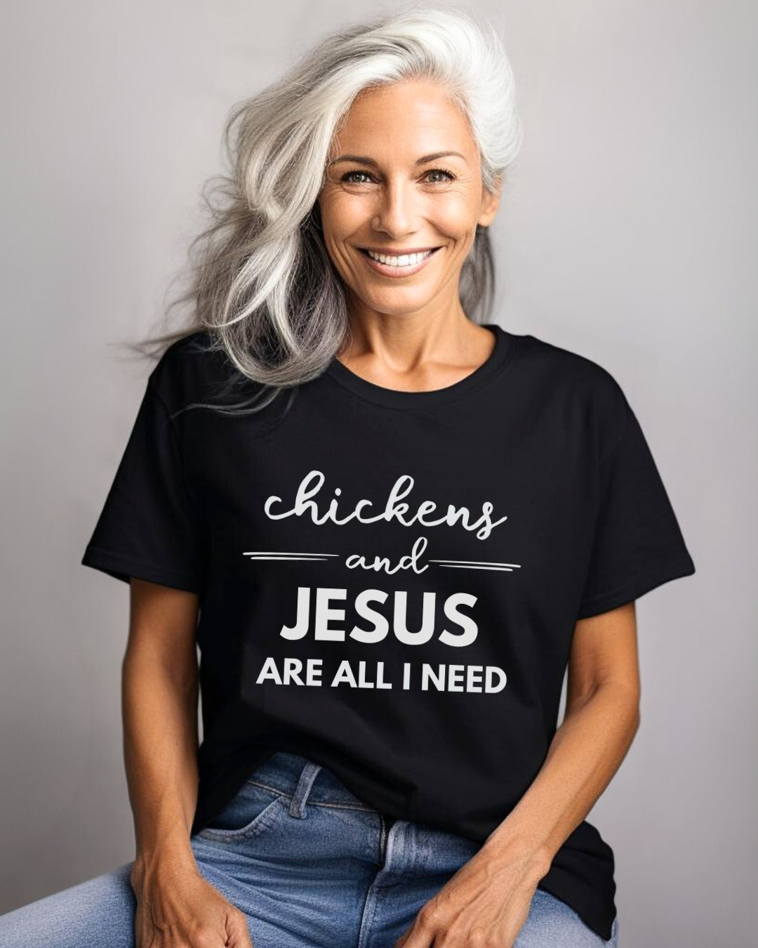 Chickens and Jesus Tee