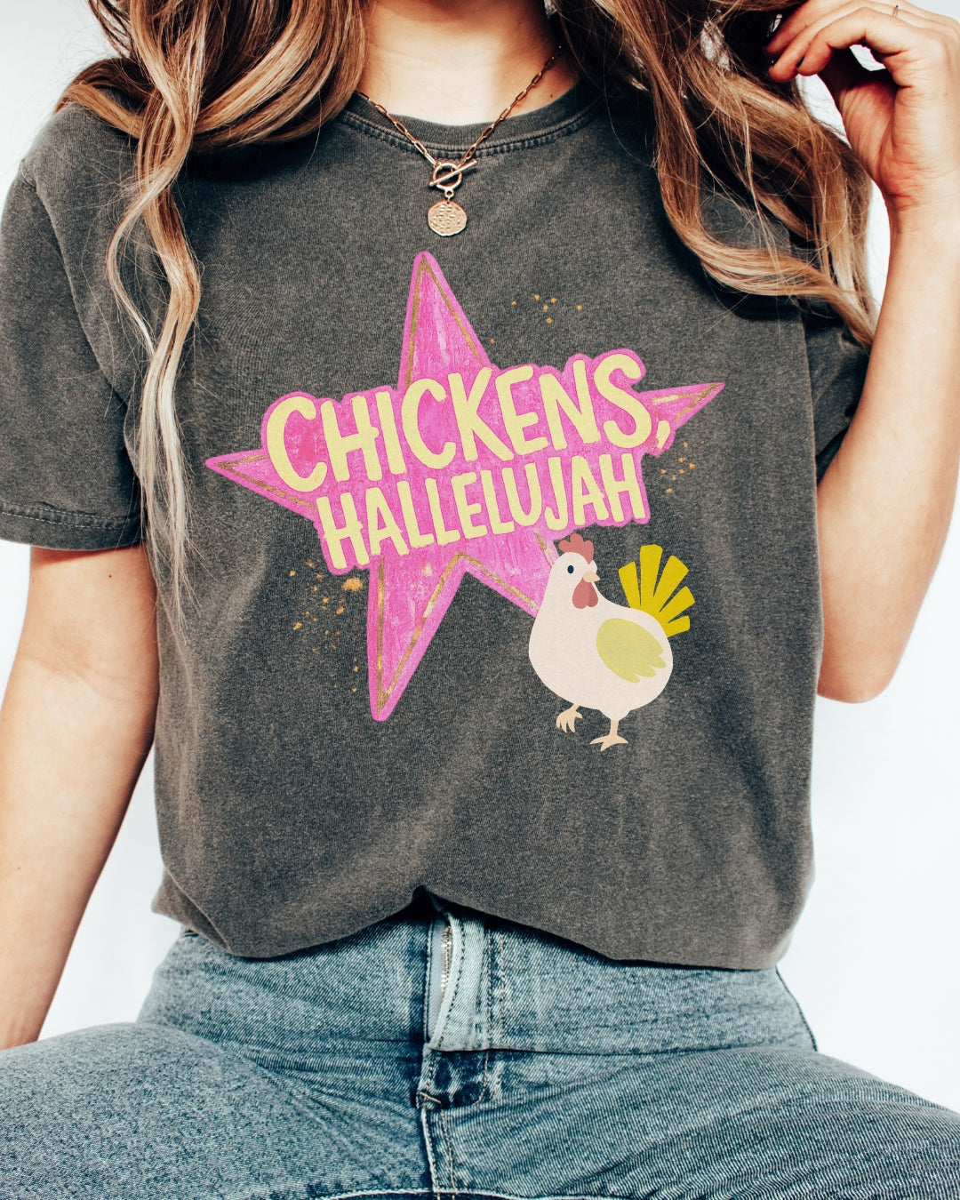 chicken hallelujah comfort colors shirt