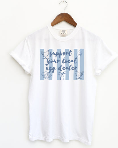 Egg Dealer Striped Tee