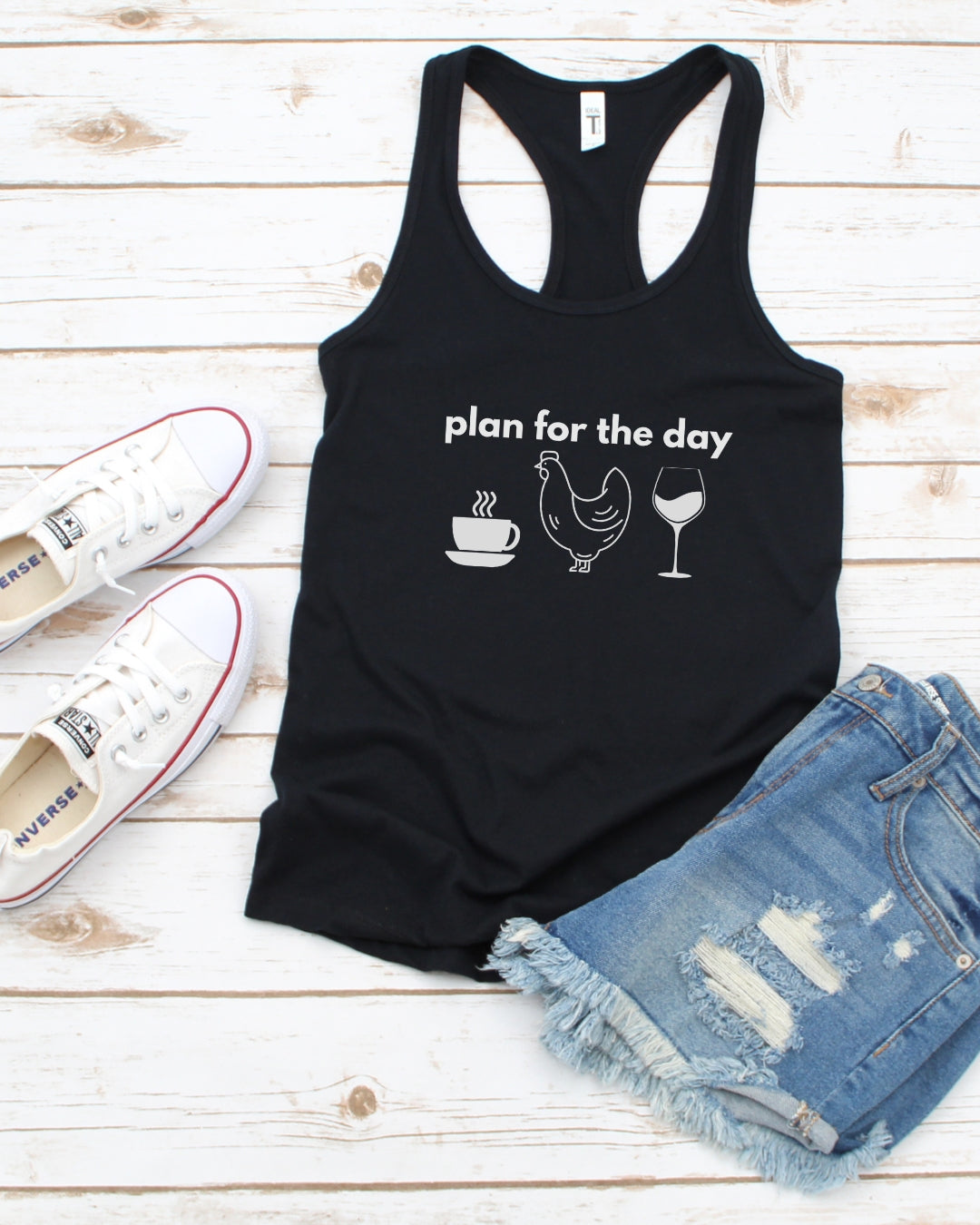 Plan for the Day Racerback Tank