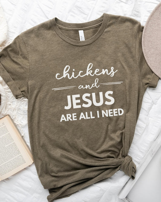 Chickens and Jesus Tee