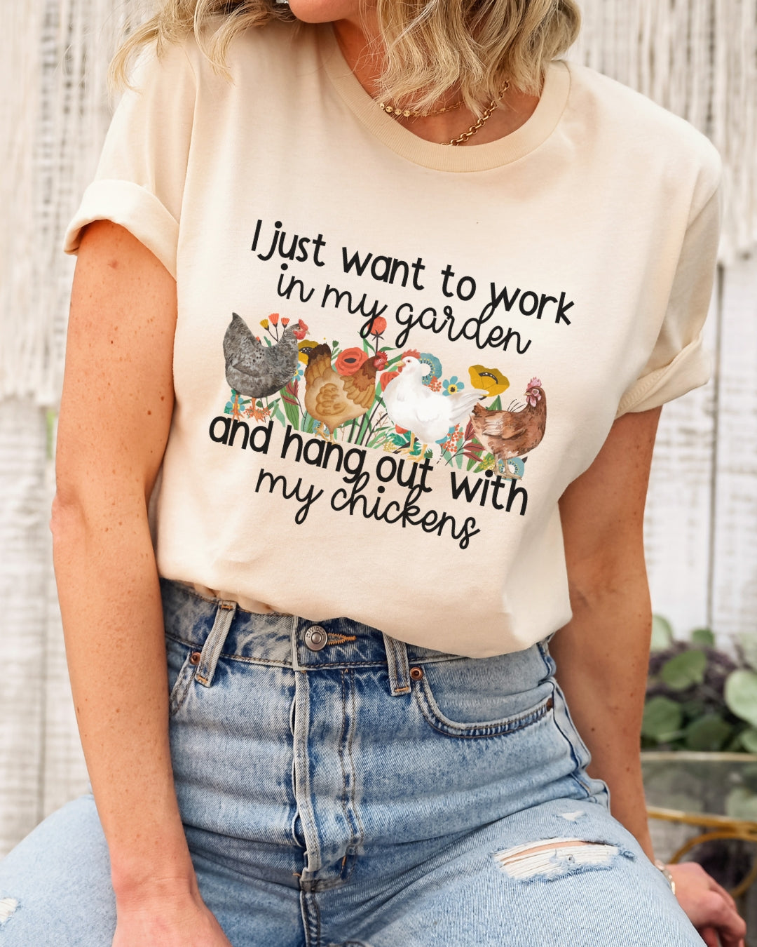 Gardening Chicken Tee
