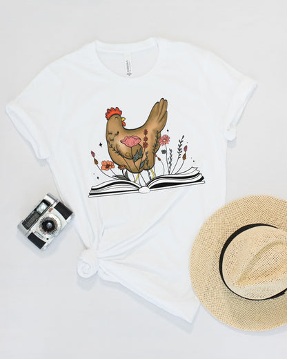 Bookish Chicken Tee