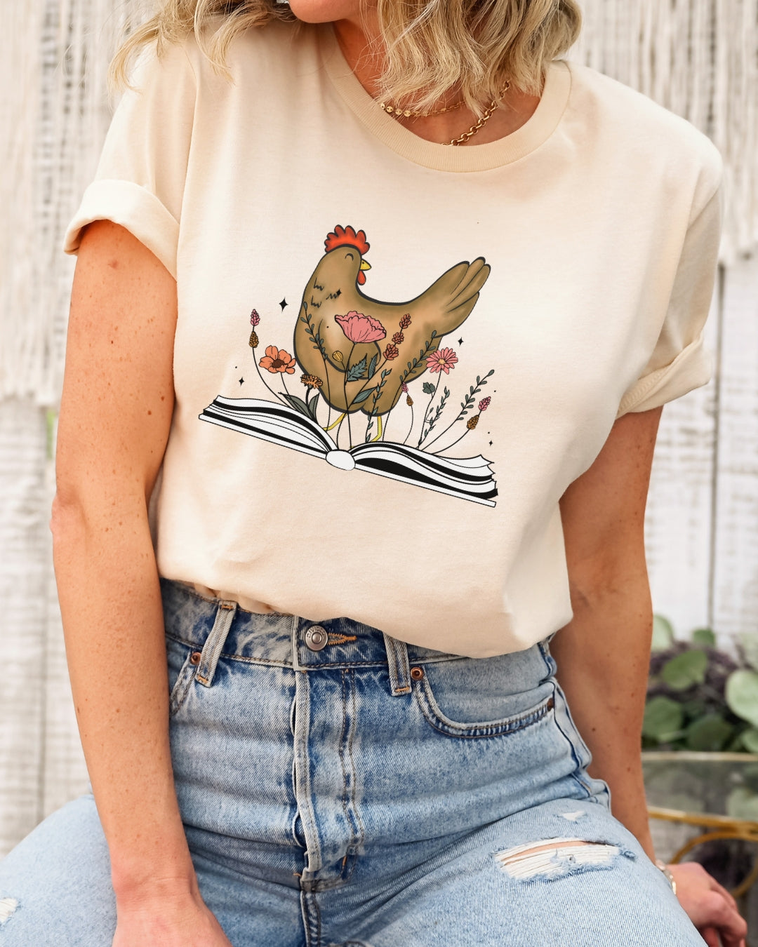 Bookish Chicken Tee