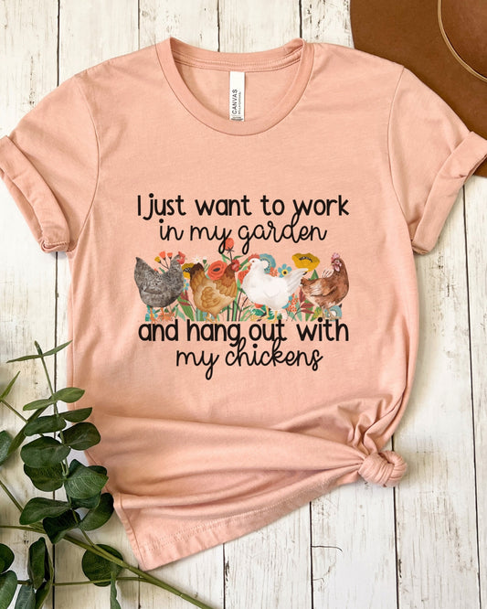 Gardening Chicken Tee