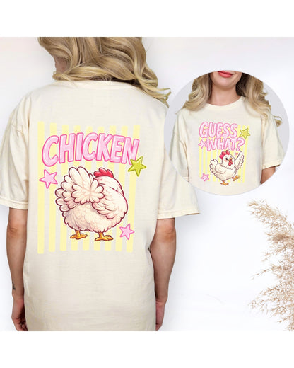 Chicken Butt Double Sided Tee