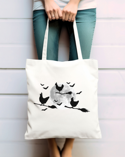Chicken Witches Canvas Tote Bag