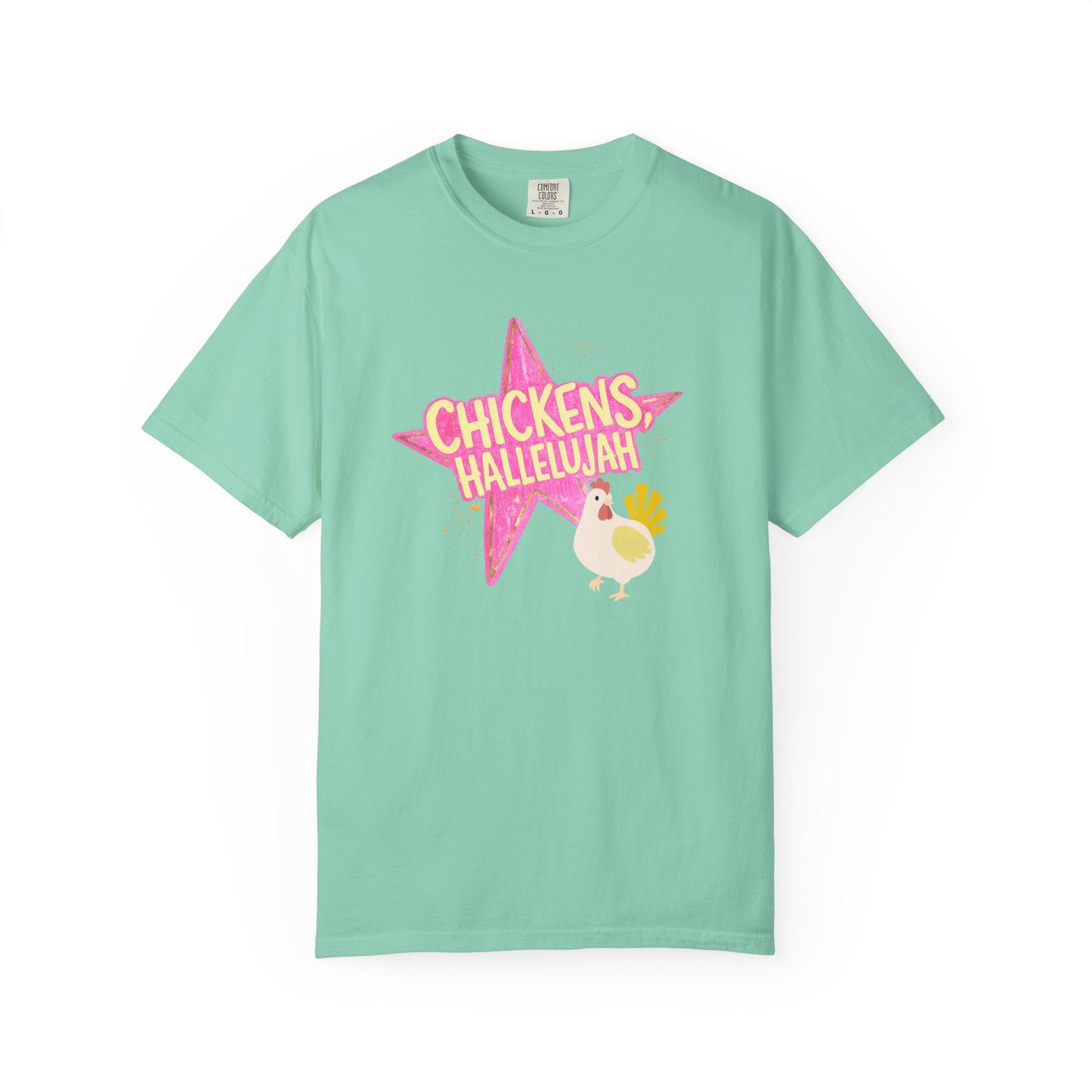 chicken hallelujah comfort colors shirt
