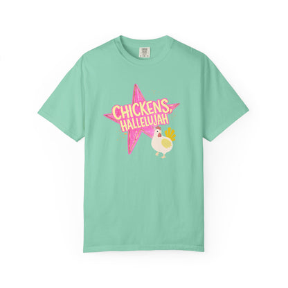 chicken hallelujah comfort colors shirt