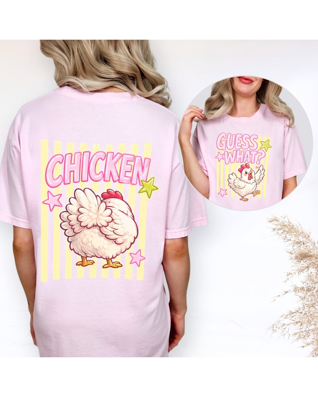 Chicken Butt Double Sided Tee