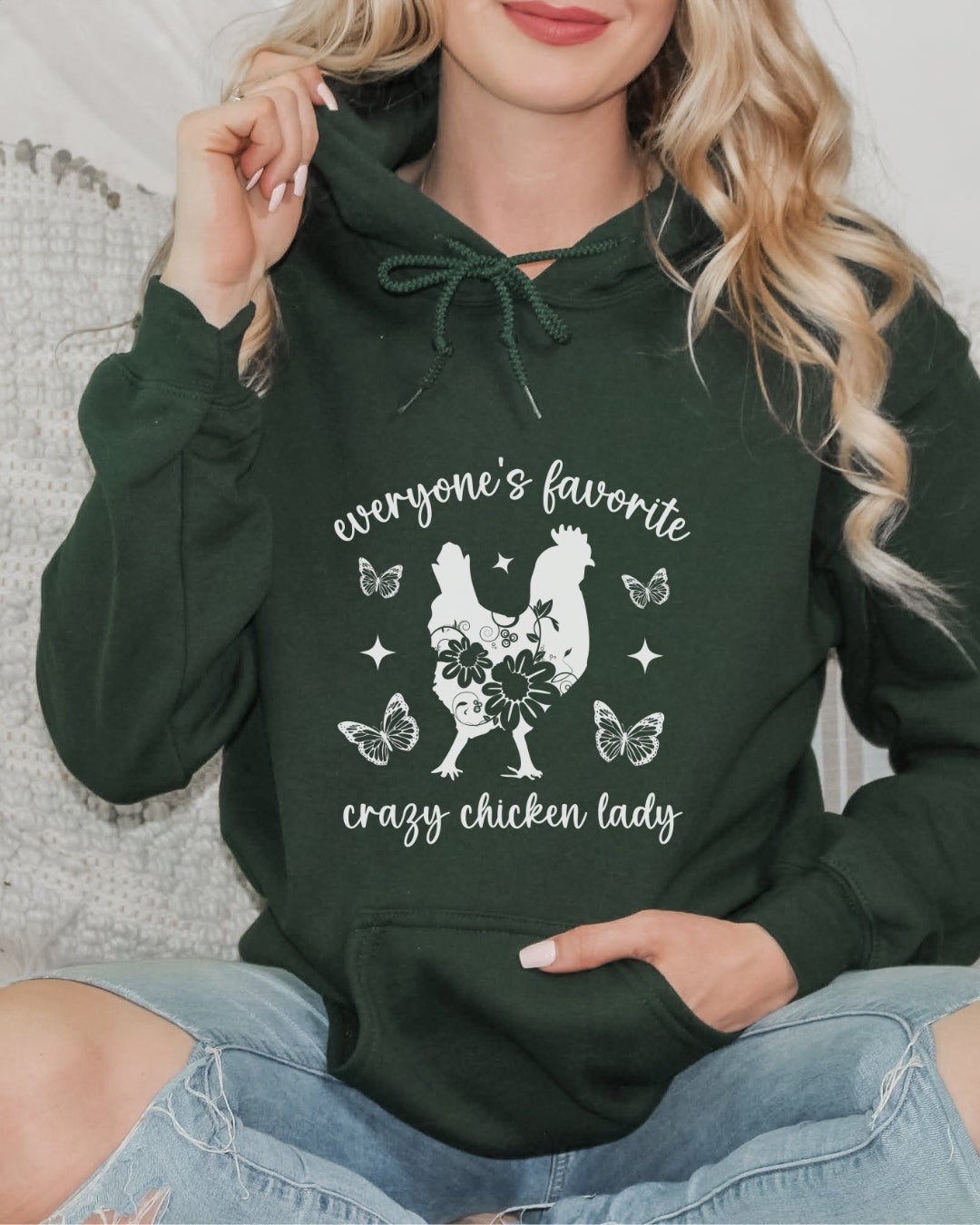 Favorite Crazy Chicken Lady Hoodie