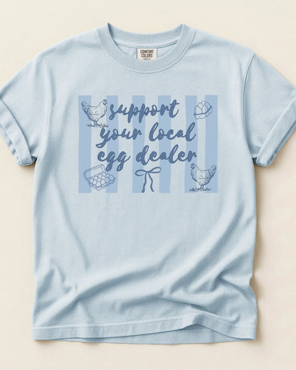 Egg Dealer Striped Tee