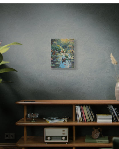 Waterlily Chickens Canvas