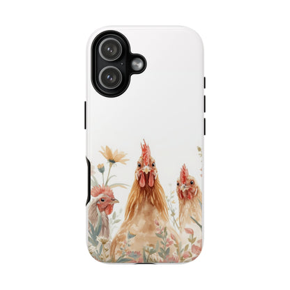 Watercolor Chickens Phone Case
