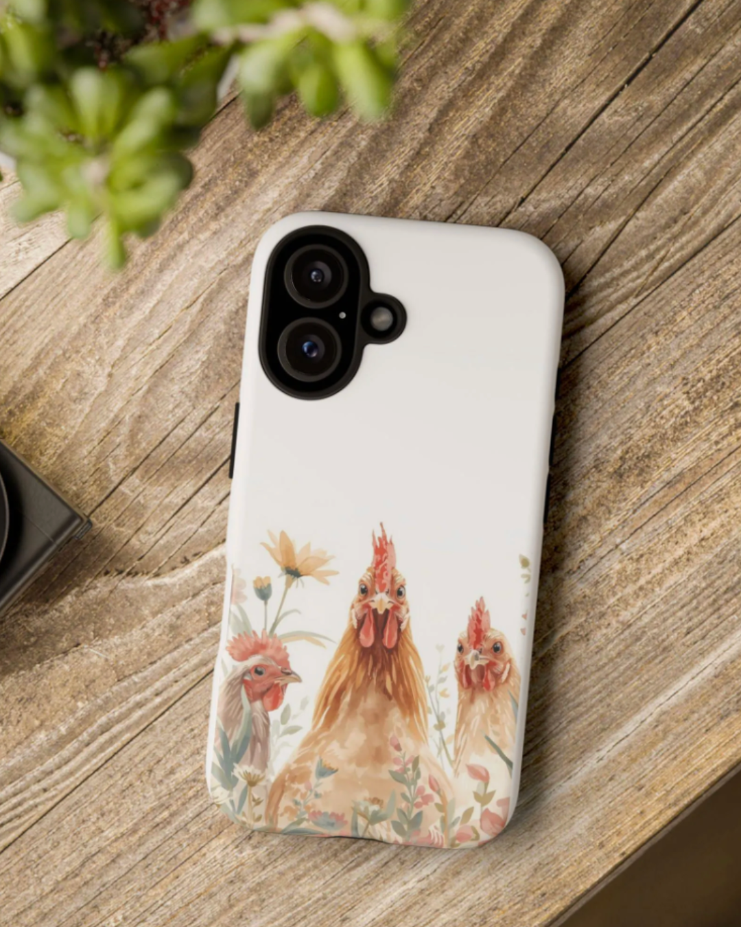 Watercolor Chickens Phone Case